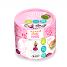 STAMPO BABY ECO stampini PRINCIPESSE con tampone rosa 4 TIMBRI aladine kids IN LEGNO età 18 mesi +