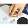 STAMPO BAMBINO stampini UNICORNI con tampone nero 8 TIMBRI aladine kids IN LEGNO età 3+ Aladine - 4