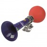 BIKE HORN in metallo TROMBETTA PER BICICLETTA legami SPAZIO rossa e blu