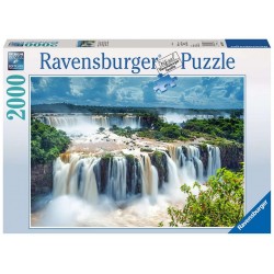 PUZZLE ravensburger 2000 PEZZI softclick CASCATE DELL'IGUAZU - BRASILE dimensioni 98 x 75 cm