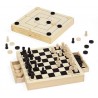 SCACCHI DAMA TRIA in legno DAL NEGRO set 3 GRANDI CLASSICI età 8+