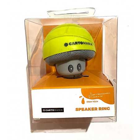 SPEAKER RING cassa bluetooth VERDE con cavo di ricarica WIRELESS cartomania SEVEN con ventosa 3 WATT SEVEN - 1