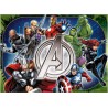 4 PUZZLE DA 100 PEZZI bumper puzzle pack RAVENSBURGER marvel AVENGERS assemble 36 X 26 CM età 6+