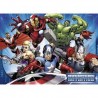 4 PUZZLE DA 100 PEZZI bumper puzzle pack RAVENSBURGER marvel AVENGERS assemble 36 X 26 CM età 6+