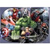 4 PUZZLE DA 100 PEZZI bumper puzzle pack RAVENSBURGER marvel AVENGERS assemble 36 X 26 CM età 6+