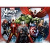 4 PUZZLE DA 100 PEZZI bumper puzzle pack RAVENSBURGER marvel AVENGERS assemble 36 X 26 CM età 6+