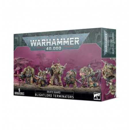 BLIGHTLORD TERMINATORS 5 miniature WARHAMMER 40K games workshop NURGLE citadel DEATH GUARD età 12+ Games Workshop - 1