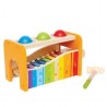 BANCO PALLINA E XILOFONO in legno banco musicale palline martello xilofono HAPE