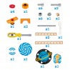 LABORATORIO SCIENTIFICO MAGNETICO junior inventor 34 PEZZI gioco HAPE in legno e plastica E3033 costruzioni STEAM età 4+ Hape - 