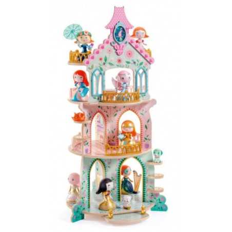 ZE PRINCESS TOWER castello principesse DJECO in legno ARTY TOYS personaggi DJ06787 età 4+ Djeco - 1