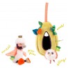 PELUCHE ATTIVITA' NIDO DEGLI UCCELLINI pupazzo MOULIN ROTY con inserti DANS LA JUNGLE 668080