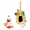 PELUCHE ATTIVITA' NIDO DEGLI UCCELLINI pupazzo MOULIN ROTY con inserti DANS LA JUNGLE 668080