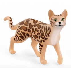 GATTO DEL BENGALA bengal cat ANIMALI in resina FARM WORLD schleich FATTORIA 13918 età 4+ Schleich - 1