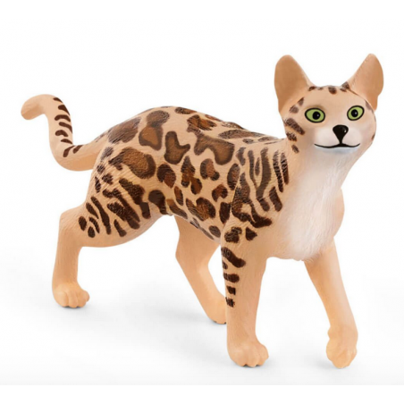 GATTO DEL BENGALA bengal cat ANIMALI in resina FARM WORLD schleich FATTORIA 13918 età 4+ Schleich - 1