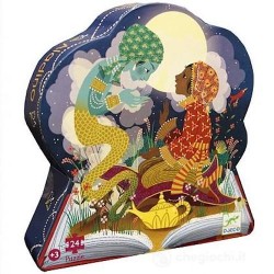 ALADINO aladin PUZZLE scatola sagomata 24 PEZZI in cartone DJECO 62 x 20 cm DJ07281 età 3+ Djeco - 1