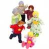 FAMIGLIA FELICE CAUCASICA in legno accessorio per casa delle bambole HAPE Happy Family