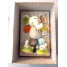 SET REGALO per bebè NICI elefante dundi BABUCCE E PUPAZZO peluche SCATOLA AMMACCATA età 0 mesi +