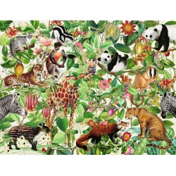 PUZZLE ravensburger GIUNGLA premium 2000 PEZZI 98 x 75 cm JUNGLE