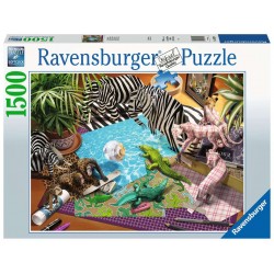 PUZZLE ravensburger AVVENTURE DI ORIGAMI premium 1500 PEZZI 80 x 60 cm