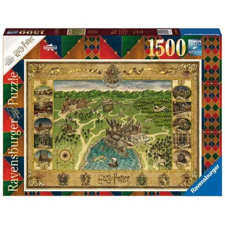 PUZZLE ravensburger MAPPA DI HOGWARTS premium 1500 PEZZI 80 x 60 cm Ravensburger - 1