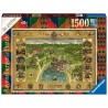 PUZZLE ravensburger MAPPA DI HOGWARTS premium 1500 PEZZI 80 x 60 cm Ravensburger - 1