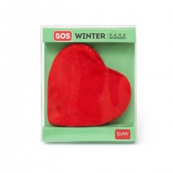 SCALDAMANI A FORMA DI CUORE sos winter HAND WARMER legami milano MORBIDO rosso Legami - 1