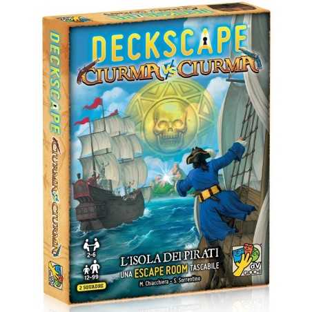 CIURMA VS CIURMA mazzo di carte DECKSCAPE gioco L'ISOLA DEI PIRATI escape room IN ITALIANO età 12+ daVinci Games - 2