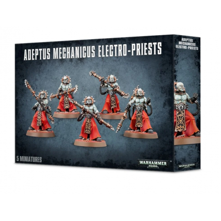 ELECTRO PRIESTS 5 miniature ADEPTUS MECHANICUS warhammer 40k GAMES WORKSHOP età 12+ Games Workshop - 1