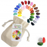 CRAYON ROCKS pastelli a cera SET DI 32 COLORI con sacchetto in cotone CERA DI SOIA età 3+ CRAYON ROCKS - 1