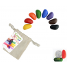 CRAYON ROCKS pastelli a cera SET DI 8 COLORI con sacchetto in cotone CERA DI SOIA età 3+ CRAYON ROCKS - 3