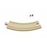 BINARI CURVI in legno treni BRIO TRENINO 33342 Large Curve Tracks