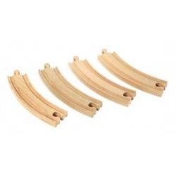 BINARI CURVI in legno treni BRIO TRENINO 33342 Large Curve Tracks