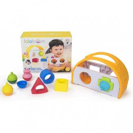 VALIGETTA DELLE FORME gioco LALABOOM in plastica speciale 3 IN 1 attività SET età 18 mesi + lalaboom - 1