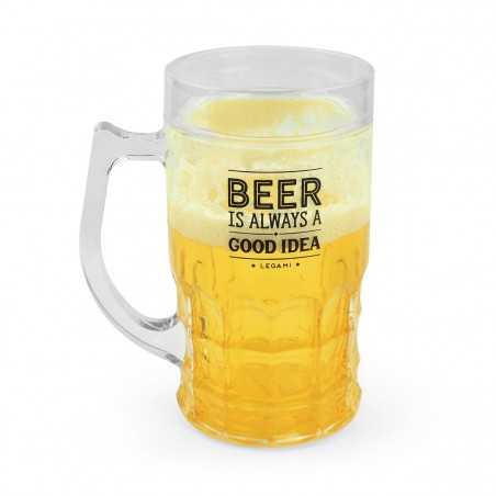BOCCALE DI BIRRA refrigerante ILLUSIONE OTTICA cooling beer mug LEGAMI home sweet home Legami - 1