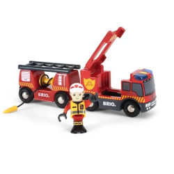 CAMION DEI POMPIERI a batteria LUCI E SUONI emergency fire engine 33811 BRIO world TRENI età 3+ BRIO - 1