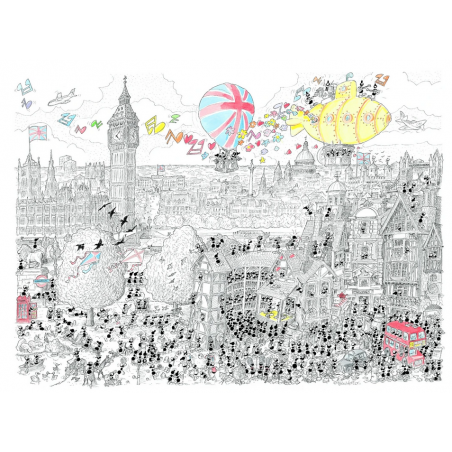 PUZZLE fabio vettori LONDRA made in italy 1080 PEZZI eco friendly 48,5 X 68,5 CM le formiche FABIO VETTORI - 1