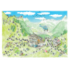 PUZZLE fabio vettori MOUNTAIN BIKE made in italy 1080 PEZZI eco friendly 48,5 X 68,5 CM le formiche FABIO VETTORI - 1