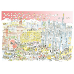 PUZZLE fabio vettori MILANO COLORE made in italy 1080 PEZZI eco friendly 48,5 X 68,5 CM le formiche FABIO VETTORI - 1