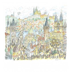PUZZLE fabio vettori PRAGA made in italy 1080 PEZZI eco friendly 48,5 X 68,5 CM le formiche FABIO VETTORI - 1