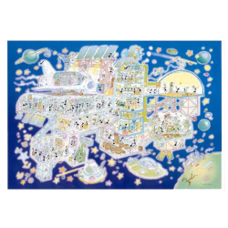 PUZZLE fabio vettori BASE SPAZIALE made in italy 1080 PEZZI eco friendly 48,5 X 68,5 CM le formiche FABIO VETTORI - 1