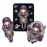 3 ADESIVI IN VINILE vinyl sticker pack SEA NIXIE gorjuss VIOLA santoro 1062GJ02 Gorjuss - 5