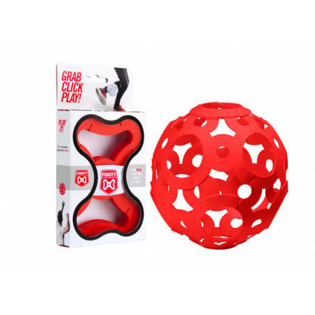FOOOTY PACK red ROSSO portatile PALLA modulare DA 2D A 3D ball 10 PEZZI - 1