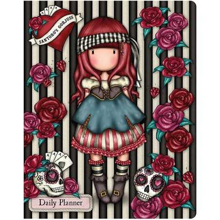 ORGANIZER daily planner MARY ROSE taccunio GORJUSS santoro ROSSO con elastico 975GJ05 Gorjuss - 1