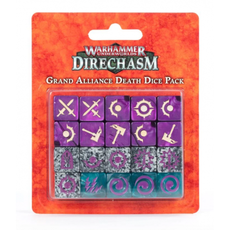 GRAND ALLIANCE DEATH DICE PACK warhammer UNDERWORLDS direchasm SET DI 20 DADI Games Workshop - 1