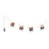 PORTAFOTO in rame FILO CON LUCI legami COPPER WIRE LIGHTS with photo holder clips 2 METRI Legami - 2