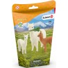 FAMIGLIA DI ALPACA schleich WILD LIFE miniature in resina 42544 ANIMALI età 3+ Schleich - 2