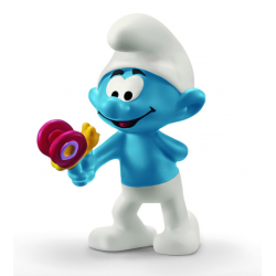 PUFFO CON LUMACA i puffi THE SMURFS originali SCHLEICH miniature in resina PERSONAGGI età 3+ Schleich - 1
