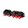 TRENO A BATTERIA locomotiva VAPORE FREDDO trenino BRIO 33884 steaming train WORLD età 3+ BRIO - 2