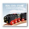 TRENO A BATTERIA locomotiva VAPORE FREDDO trenino BRIO 33884 steaming train WORLD età 3+ BRIO - 3