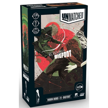 ROBIN HOOD VS BIG FOOT espansione per UNMATCHED gioco da tavolo IN ITALIANO età 9+ MANCALAMARO - 1